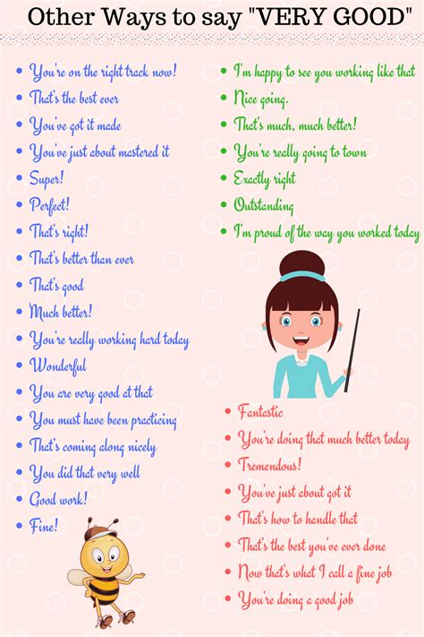 80 Interesting Ways To Say Very Good In English Eslbuzz