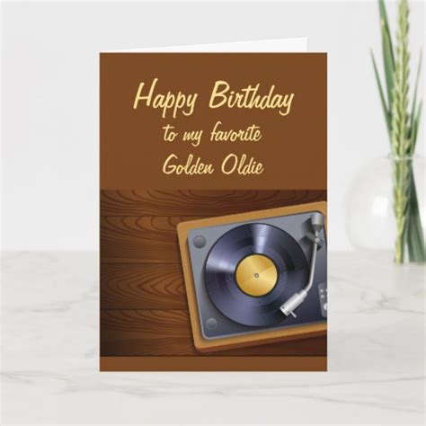 Happy Birthday Favorite Golden Oldie Fun Old Age Card
