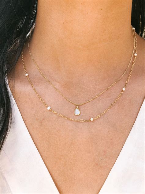 Diamond Slice Delicate Necklace | Bloom Jewelry
