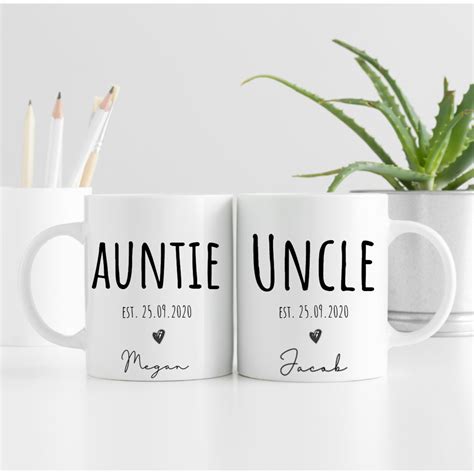 X Auntie And Uncle Gifts Aunty Mug Uncle Mug Aunty Gift Etsy