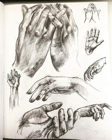 100 Drawings Of Hands Quick Sketches And Hand Studies