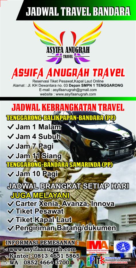 Asyifa Anugrah Travel Agent Travel Tenggarong Balikpapan Jadwal Travel