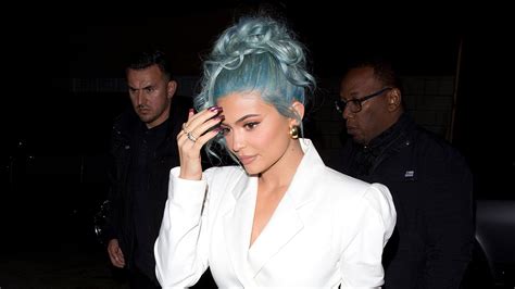 Kylie Jenner’s Mini Dress Showed Off Her Brand New Icy Blue Hair Perfectly Vogue India
