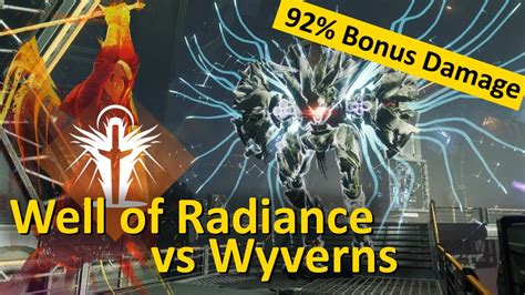 Well Of Radiance Vs Wyverns Bug 92 Damage Increase Destiny 2 Youtube