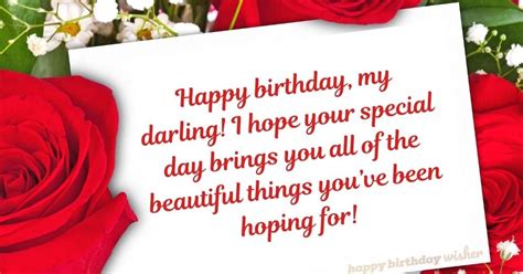 Happy birthday, my lovely wife! Happy birthday to my darling wife - Happy Birthday Wisher
