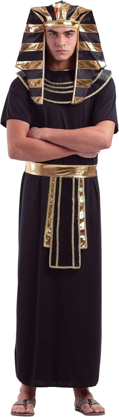 Amazon Com Egyptian Pharaoh Mens Halloween Costume King Of Egypt Ancient Robes Clothing