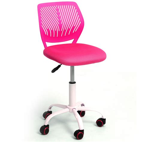 Pink Ergonomic Mesh Computer Office Chair Desk Midback Kid ...
