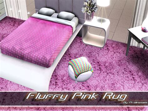 The Sims Resource Fluffy Pink Rug