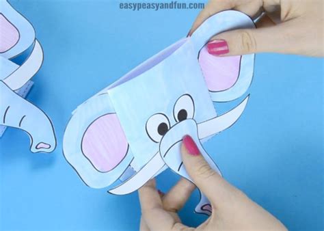 Elephant Puppet Printable Template Easy Peasy And Fun
