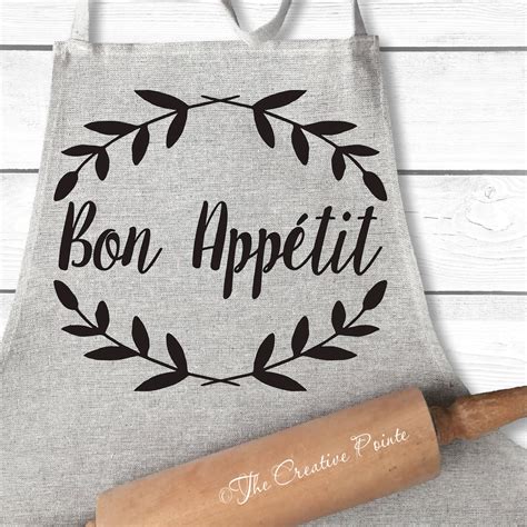 Bon Appetit Svg Svg Cutting Files Cricut Silhouette Cut Files Svg