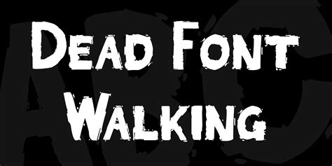 Dead Walking Font Free Download And Similar Fonts Fontget