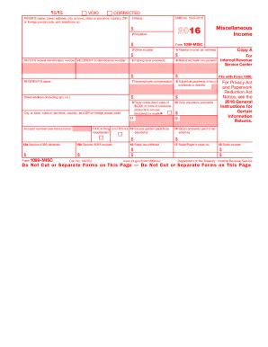 1099 form here you will find the fillable and editable blank in pdf. 2017 Form IRS 1099-MISC Fill Online, Printable, Fillable ...