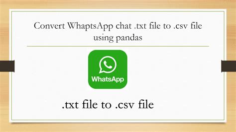 Conversion Of Whatsapp Text File Tocsv Pandassimple Way By