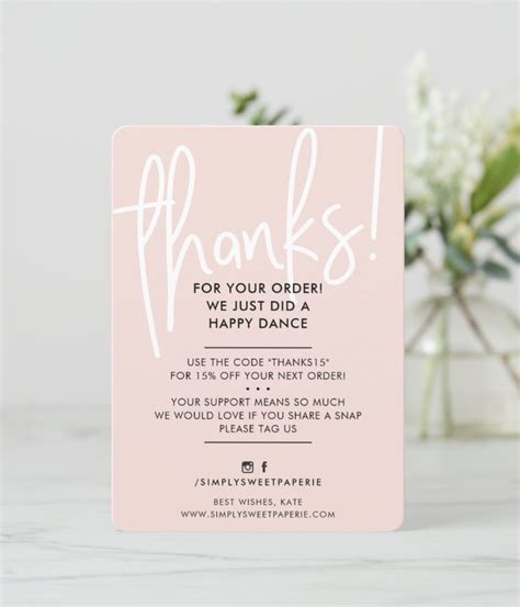 Business Thank You Notes Small Business Cards Craft Packaging