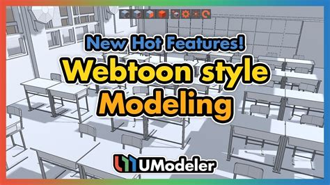 3d Modeling In Unity Umodeler Hot New Features Webtoon Style