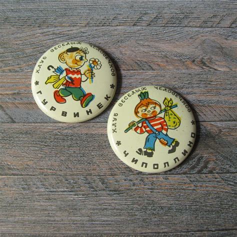 Vintage Cartoon Characters Pins Fairy Tale Pin Cartoon Pins Etsy