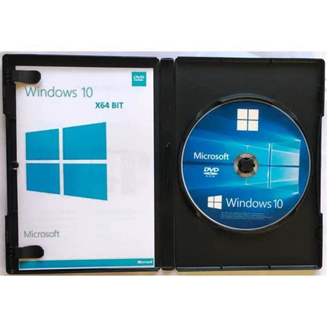 Windows 10 Home 64 Bit Dvd Avec Licence Officiel Microsoft Prix Pas