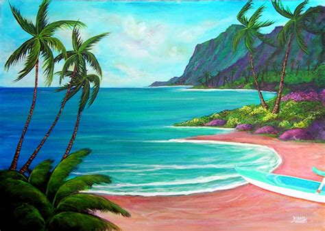 Original Hawaii Acrylic Art Original Hawaii Acrylic Paintings By