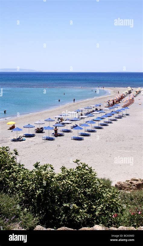 Frangokastello Beach On The Greek Island Of Crete Stock Photo Alamy