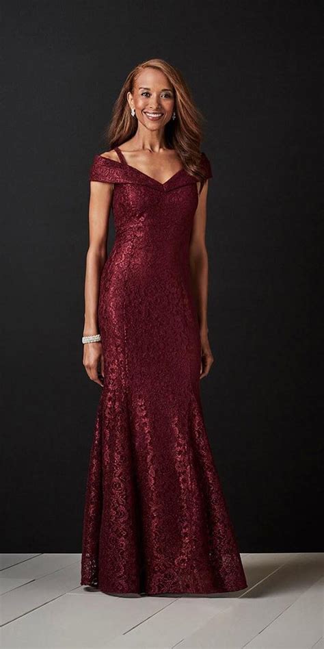 Long Mother Of The Bride Dresses Long Off The Soulder Burgundy For Fall