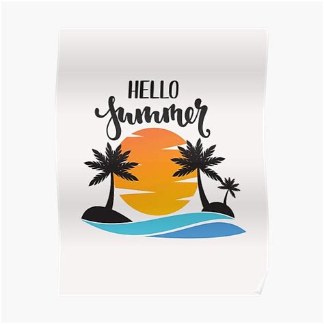 Hello Summer Goodbye Summer Hello Autumn Stickers Poster For Sale By