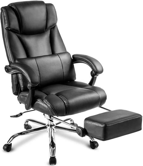 Julyfox Adjustable Reclining Leather Office Chair 767x891 