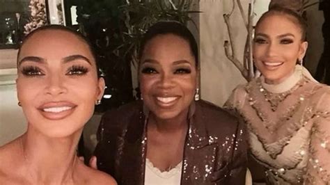 Oprah Winfrey Jennifer Lopez And Kim Kardashian Snap Photos Together