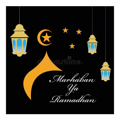 Vector Illustration Of Marhaban Ya Ramadhan Stock Vector Illustration
