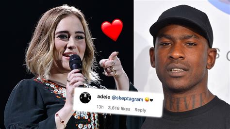 Adele Flirts With Rumoured Boyfriend Skepta On Instagram After Giving
