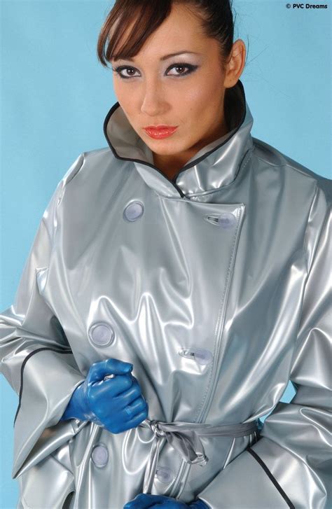 rain fashion plastic raincoat rain wear leather gloves rain jacket windbreaker vinyl