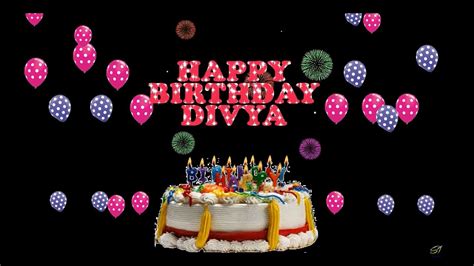 Birthday cake with name and photos. Divya Birthday Cake Photos / Happy Birthday Divya Cake Candle Greet Name / Images photos vector ...