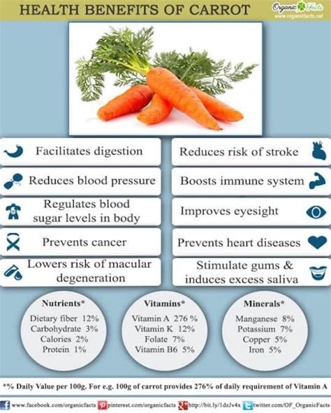 6 Health Benefits Of Carrots