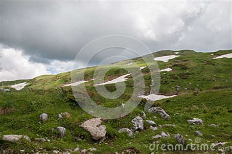 The Magnificent Mountain Scenery Of The Caucasus Nature Reserve Stock