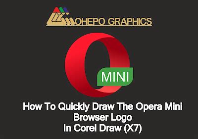 Archive with logo in vector formats.cdr,.ai and.eps (63 kb). How To Quickly Draw The Opera Mini Browser Logo In Corel ...