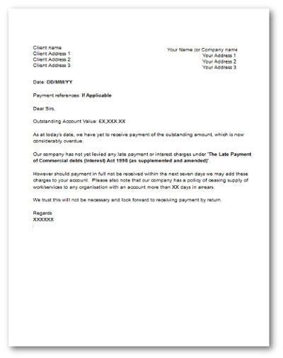 Late Payment Letter Best Templates Letter Templates Letter Sample