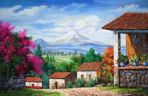 Cuadros Mexicanos Paisajes Tipicos Paisajes Muy Mexicanos Pintura