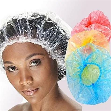 White Blue None Disposable Hair Shower Cap Size Medium At Rs