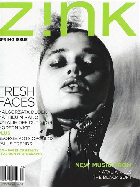 zink magazine march 2013 cover by arcin sagdic with model robin schenk zink magazine