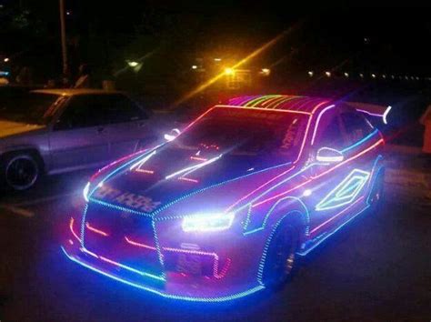 Glowing Car Neon Car