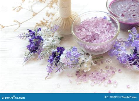 Lavender Aromatherapy Spa With Candle Thai Spa Relax Treatments And
