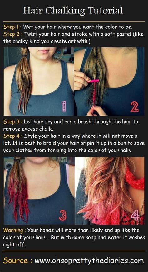 Hair Chalking Tutorial Pictures Photos And Images For Facebook