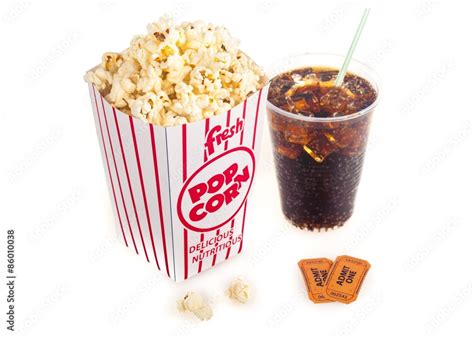Popcorn Soda Movie Stock Photo Adobe Stock