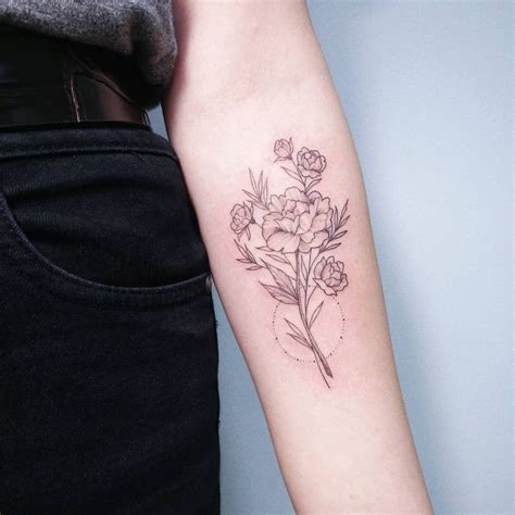 Flowers Peonies Tattoo By Irene Bogachuk 🌹🌿 Ibtattooing Tattoo Ink