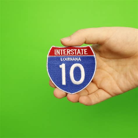 Louisiana Freeway Interstate 10 I 10 Sign Logo Iron On Etsy