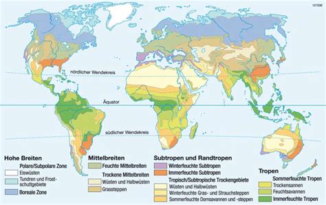 Diercke Weltatlas Kartenansicht Klimate Der Erde Nach Köppengeiger