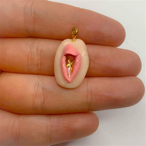 Vagina Vulva Pendant Polymer Clay Choker Necklace T Idea Etsy