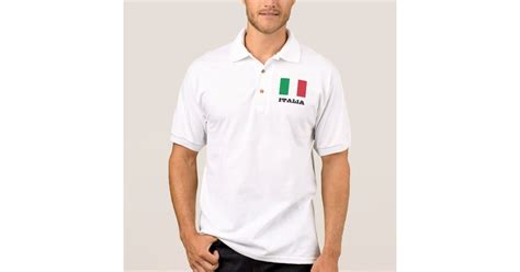 italian flag custom polo shirts for men and women zazzle