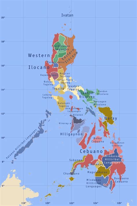 Tagalog, english, filipino, cebuano, tagalog, iloko, hiligaynon, waray (philippines), pampanga, bikol. Maps of the Philippines (Map of Local Language ...