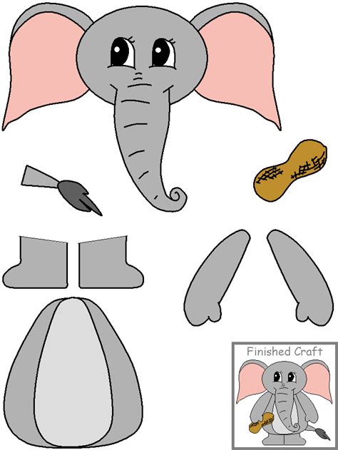 Body To Elephant Elephant Crafts Animal Crafts For Kids Free
