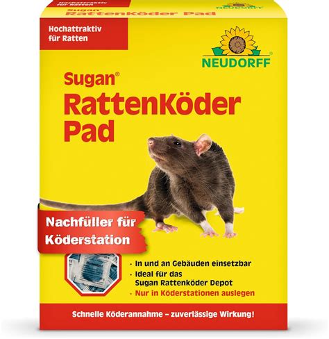 Neudorff Sugan Ratten Köder Pad ERASIO